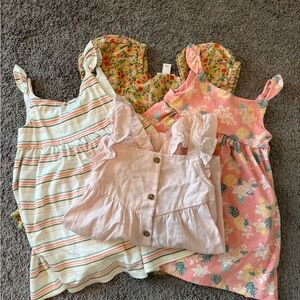 Bundle Floral and Striped Kids dresses